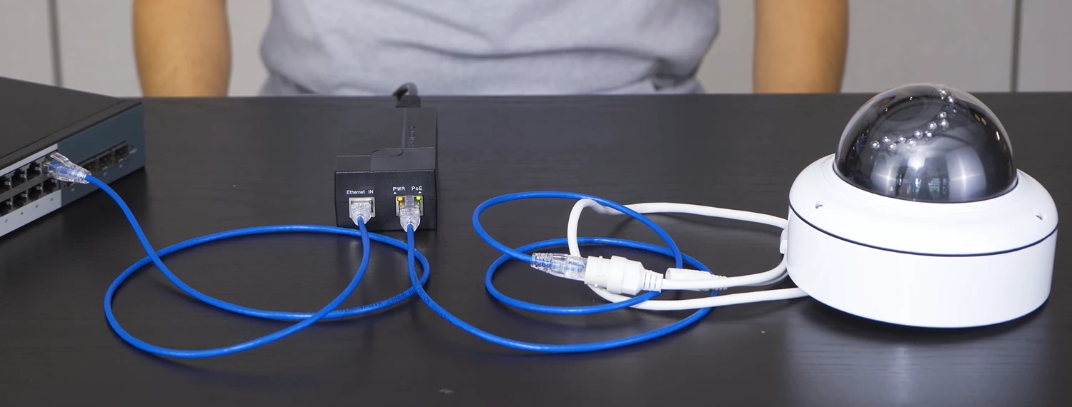 Cámara IP alimentada con tecnología PoE (Power over Ethernet)