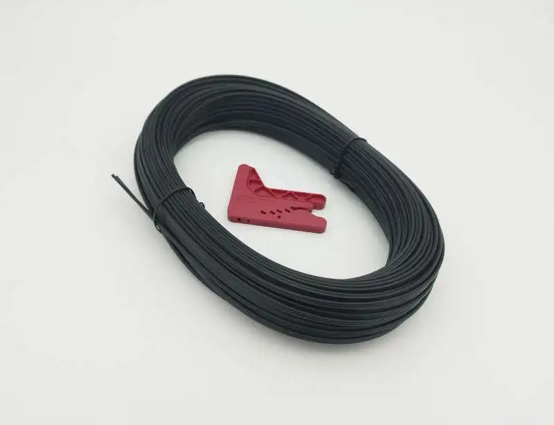 fibra optica plastica de color negro