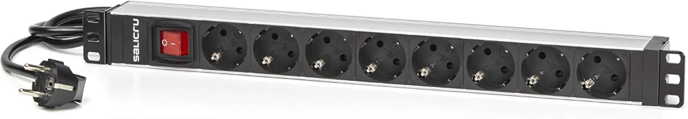 Regleta PDU SALICRU con 8 tomas tipo schuko